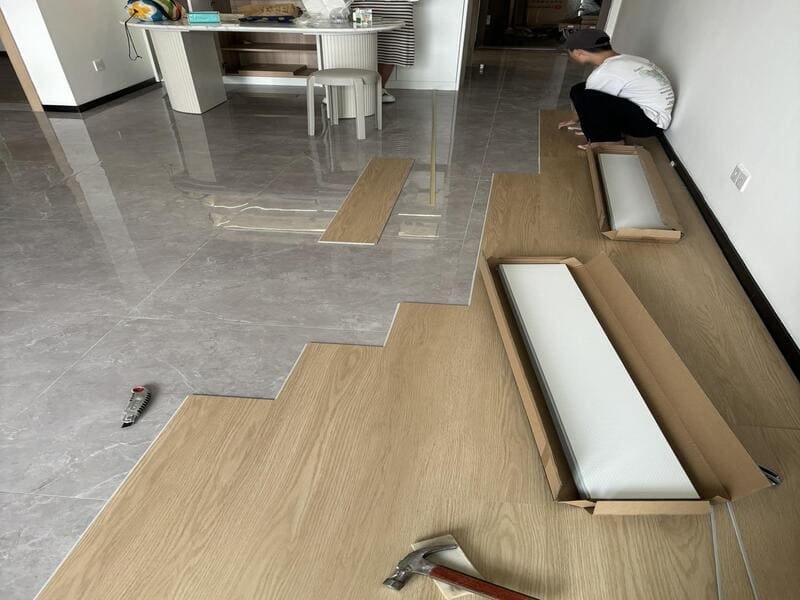 homogeneous vinyl flooring quality inspection